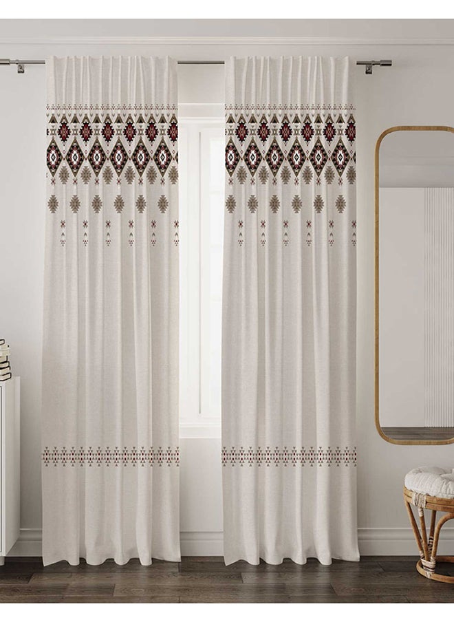 SHATTA Ready-Made Printed Curtain (Two Pieces Back Tape)  275x270x275 
