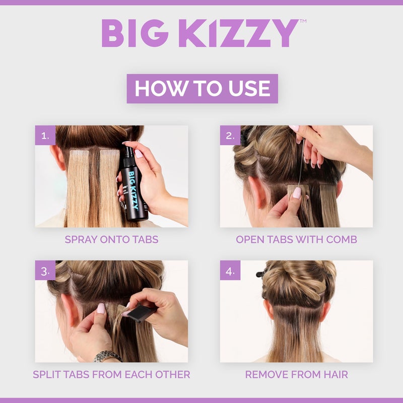 Big Kizzy بيغ كيززي برو ريموفر - مزيل كيراتين وشرائط الشعر - جودة احترافية، 4 أونصات - Image 4