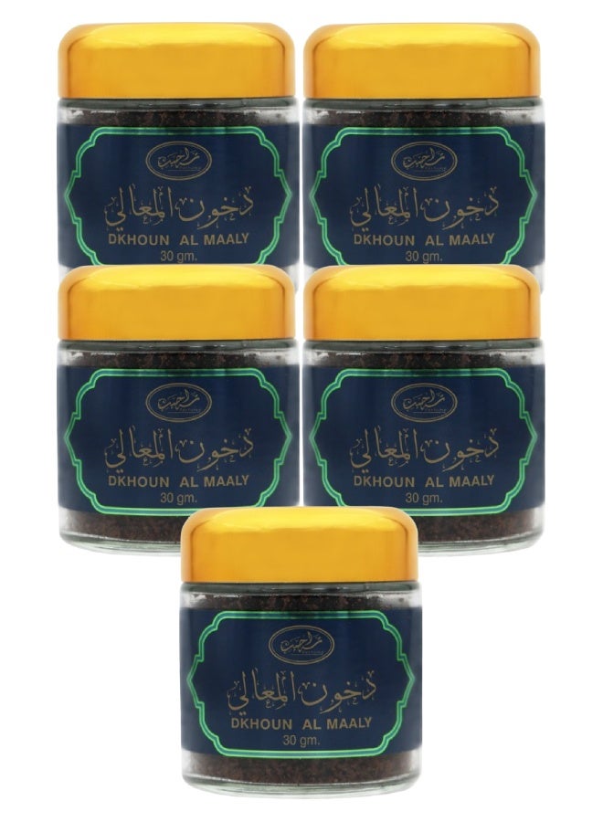 Bakhoor 5 Pieces Dkhoun Al Maaly 30g - Image 1