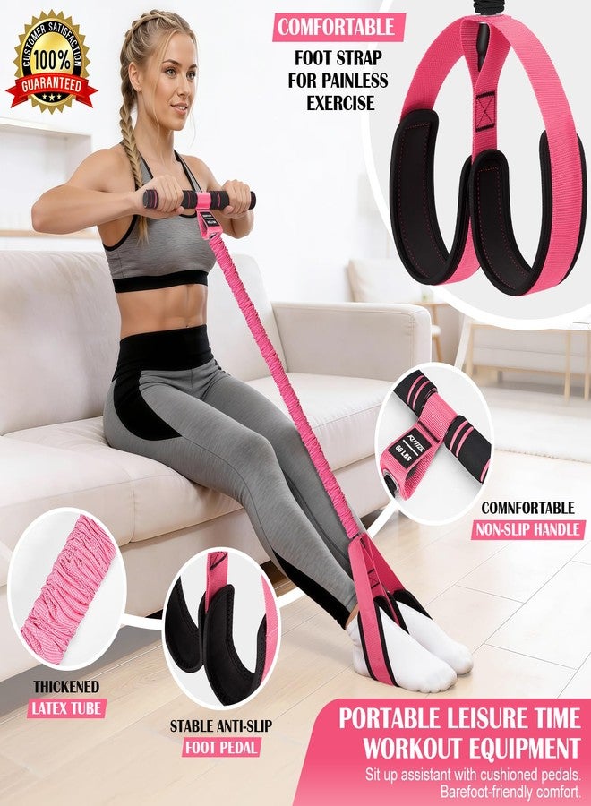 KUTIZE Pedal Resistance Band with Handle and Booty Bands Set for Women, 2 in 1 Fabric Exercise Bands for Core, Leg and Glutes, Full Body Home Gym Exercise Equipment for Yoga, Pilates, Physical Therapy - Image 3
