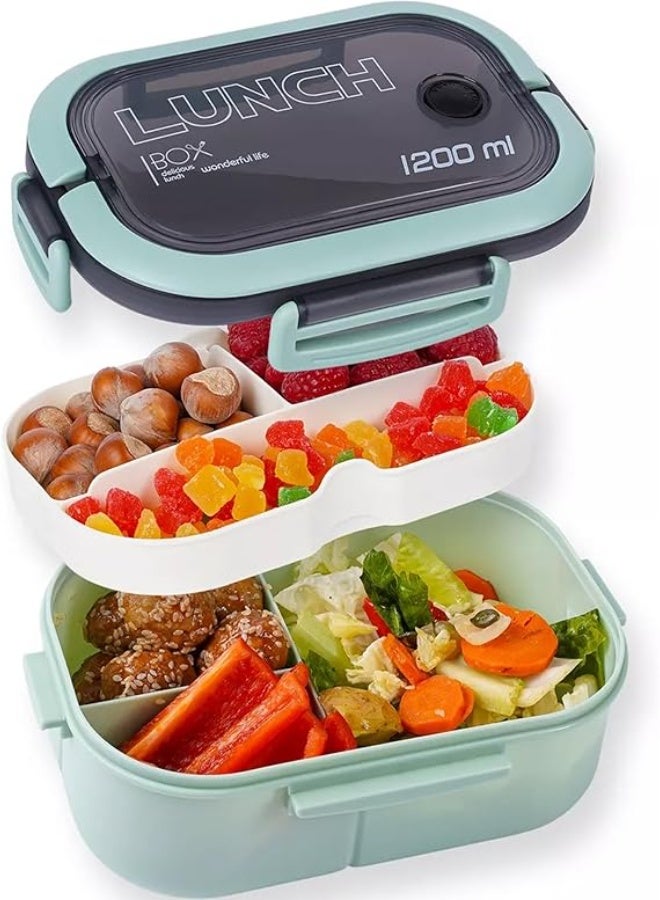 Arabest Bento Box Adult, Lunch Box for Men and Women, 1200ML Leak-proof ...