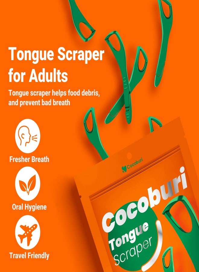 COCOBURI Tongue Scraper-Tongue Scraper for Adults-Disposable Tongue Scraper -Tongue Cleaner with Dental Picks-Fresh Breath-Includes Safe Fold- Back Tooth Pick-36 Counts - Image 5
