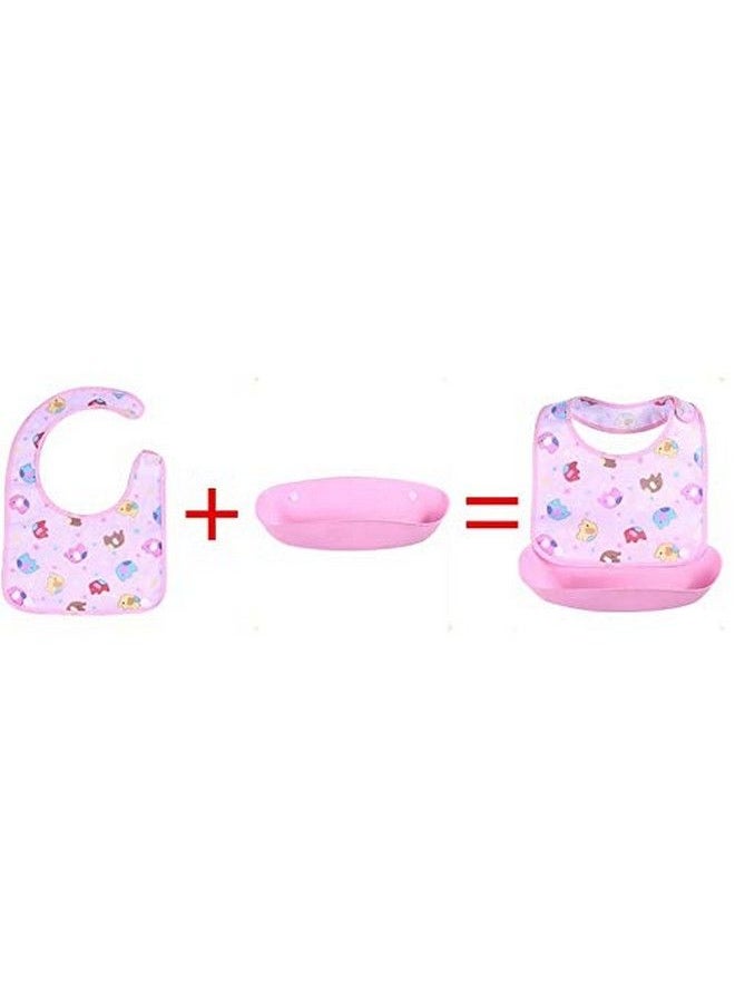 BabyGo Silicone Baby Detachable Waterproof Apron Bibs (Set Of 3)  - Image 4