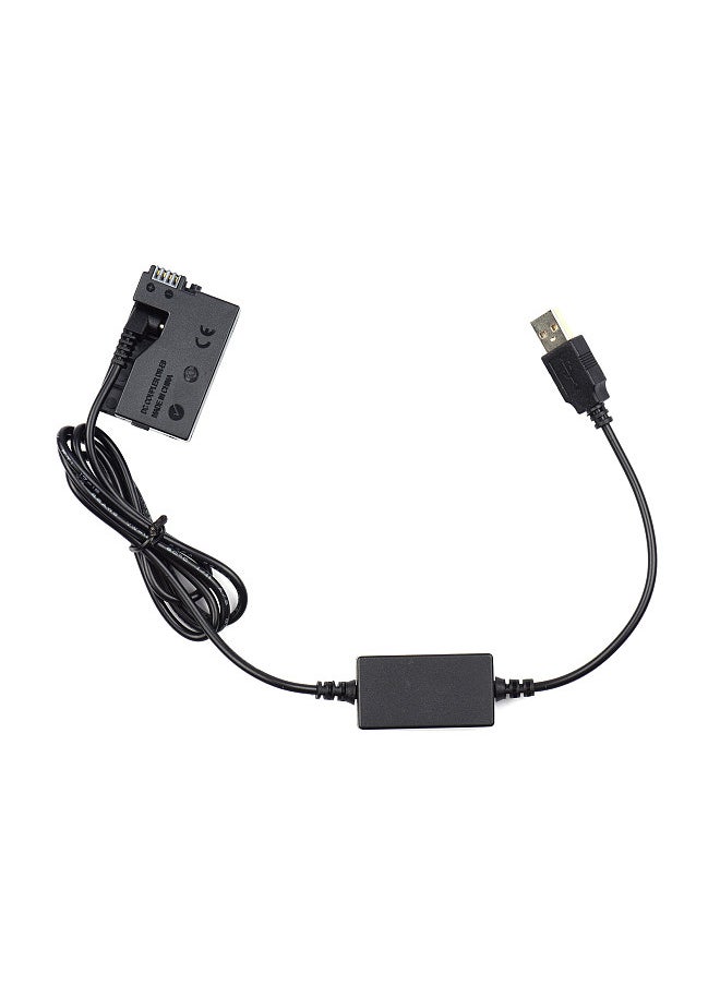ANDOER - DR-E8 USB Power Kit AC Adapter Replacement DC Coupler Dummy Battery Single USB Input Compatible with Canon Rebel T3i T2i T4i T5i EOS 550D 600D 650D 700D X5 X4 X6 X6i X7i Camera Cameras - Image 1