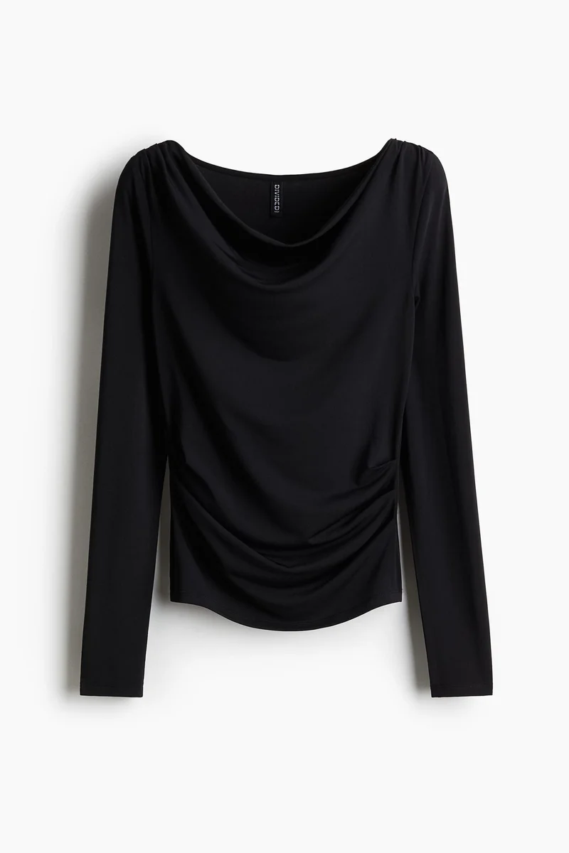 H&M Draped jersey top