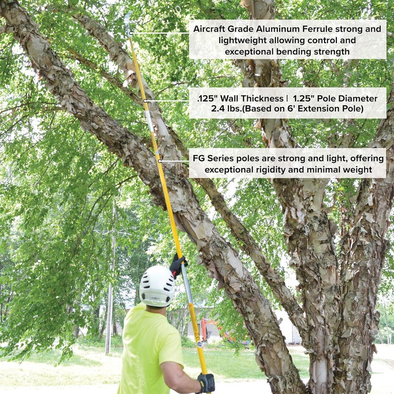 JAMESON FG-6-2PK FG-Series 6-Foot Fiberglass Extension Pole for Pole Saw or Pruner Head 2-Pack - Image 5