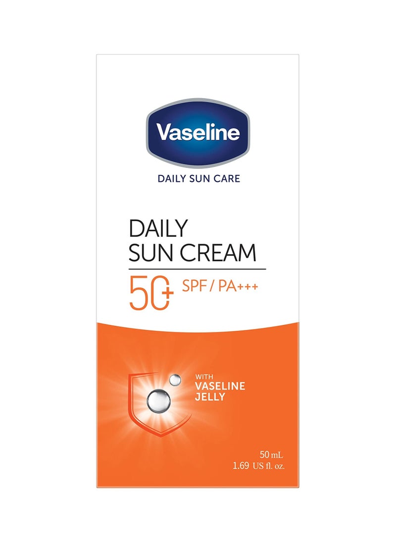 Vaseline Daily Sun Care UV Protection Sun Cream with Vaseline Jelly SPF 50+/Pa+++, 50ml 