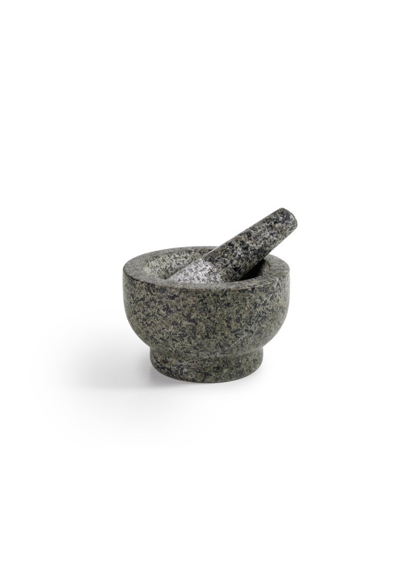 ibili Granite Mortar and Pestle Set, Heavy Duty Kitchen Grinder, Non-Porous Stone Bowl for Traditional Food Preparation, Easy to Clean, Hygienic, Durable, Perfect for Home and Professional Use - Image 1