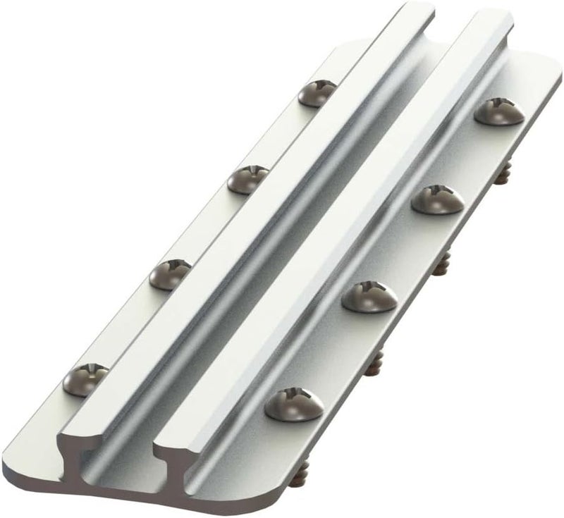 YakAttack GT175 Generation II GearTrac - Size Options | Heavy-Duty Silver Kayak Surface Mount Track | Accessory Mounting | Topside Installation | Compatible with 1/2" Wide Track Hardware - Image 1