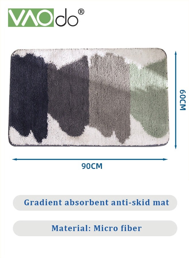 فاو دو سجادة الحمام فائقة النعومة وامتصاص المياه ، سجادة الحمام ، سجادة الحمام ، ماكينة غسل وتجفيف لحوض الاستحمام وغرفة الاستحمام 60 * 90 سم - Image 3