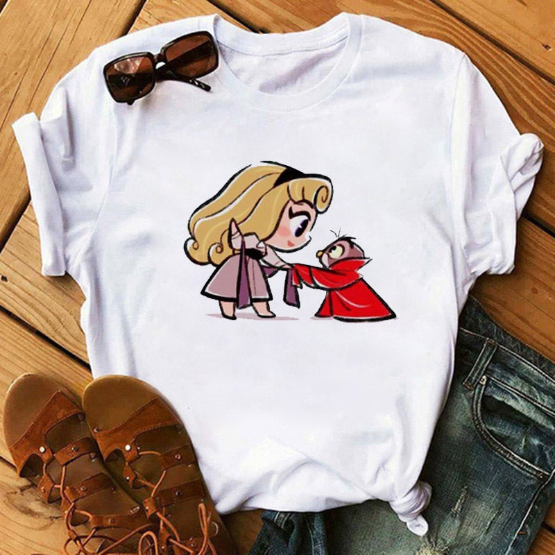 Cross-border supply T-shirt printed T-shirt women's short-sleeved women's clothing - Image 5