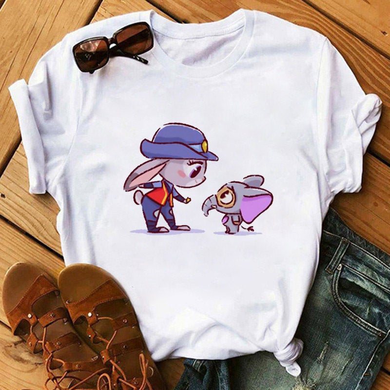 Cross-border supply T-shirt printed T-shirt women's short-sleeved women's clothing - Image 3