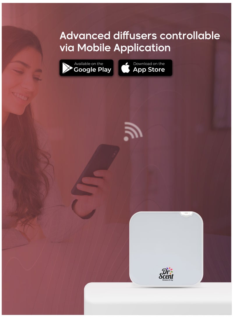 Dr Scent Essential Oil Diffuser Machine Mini (White) - Image 5