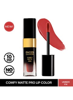 FACESCANADA Comfy Matte Pro Liquid Lipstick - Umber Fix 10, 5.5 ml | 10HR Longstay | Intense Color | Macadamia Oil & Olive Butter Infused | Lightweight Super Smooth | No Dryness | No Alcohol - pzsku/Z6FD6DD2B3B9E1AE6BDBCZ/45/_/1738306446/3e64bae2-d2cf-4609-a7f4-dceb16078853