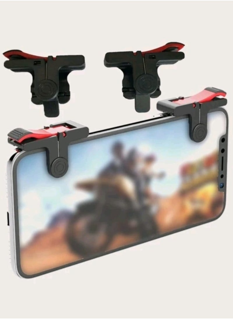 Generic 2Pcs Mobile Phone Gaming Trigger Gamepad PUBG Button Handle for L1R1 Shooter Controller Keypads Grip for iPhone Android Phone  - Image 2