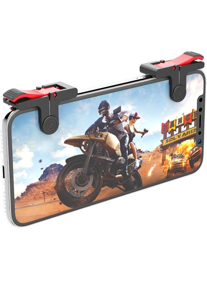 Generic - 2Pcs Mobile Phone Gaming Trigger Gamepad PUBG Button Handle for L1R1 Shooter Controller Keypads Grip for iPhone Android Phone - Image 1