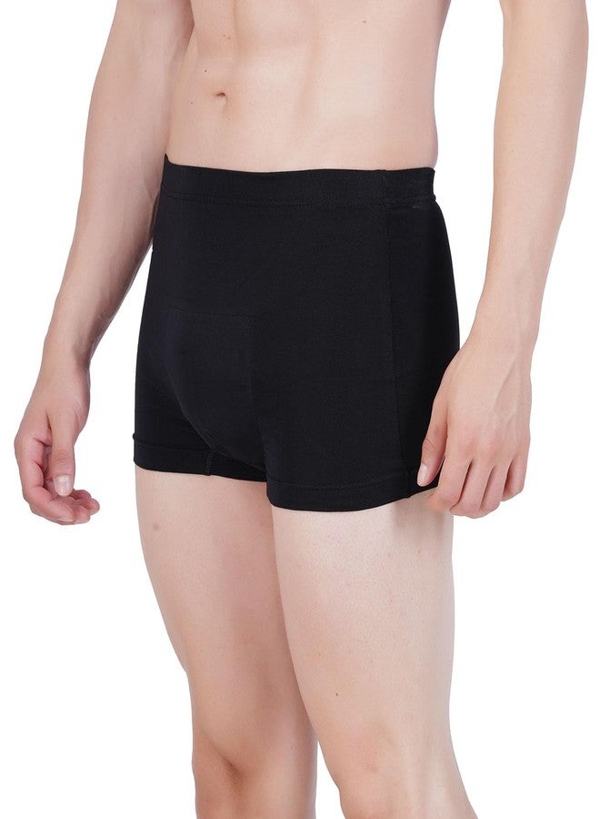 Wemyc Men’s Incontinence Underwear for Men | Reusable Absorbent Briefs for bladder leaks | Leakproof, Odor-Control, Soft Cotton Stretch | Day & Night Protection | Washable Padded Incontinence Panties for Men (Black, M) - Image 1