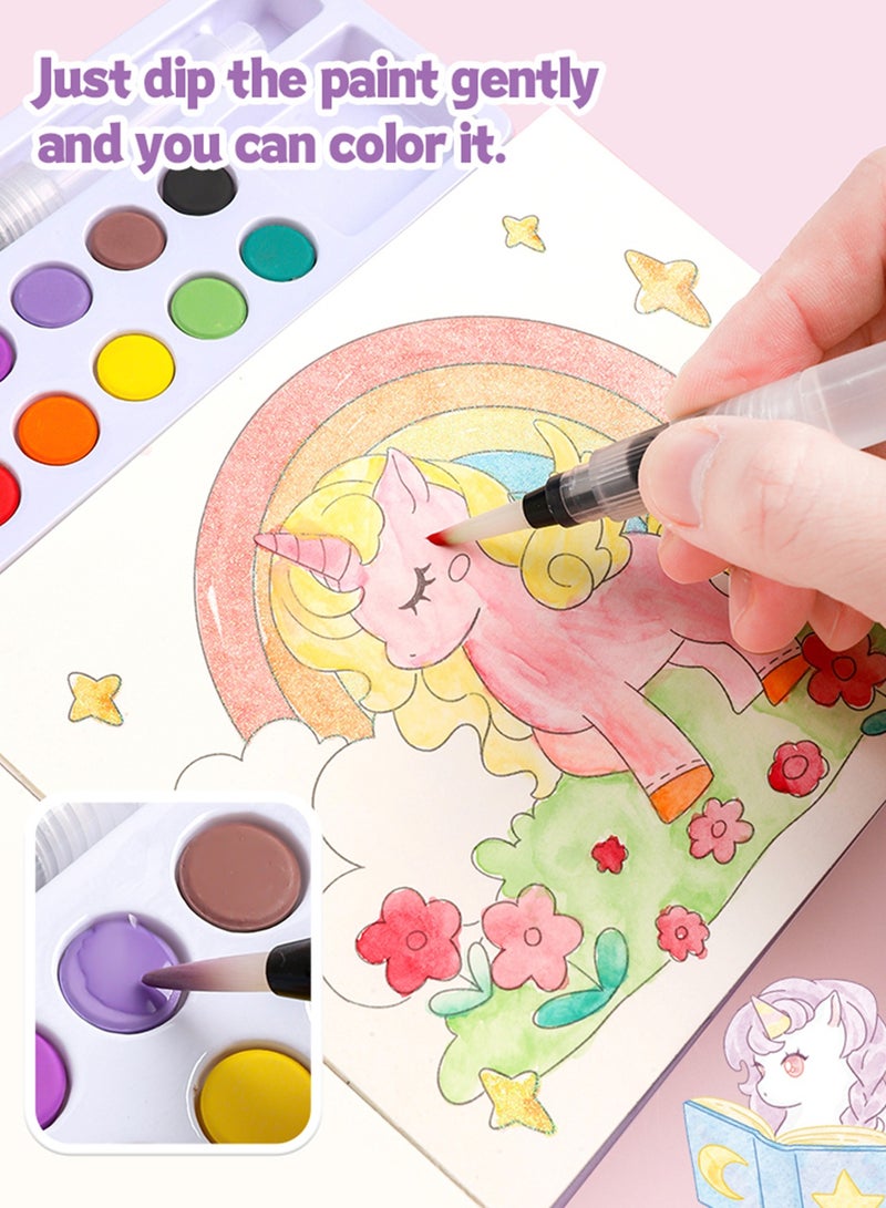 Aurafly Coloring Book for Kids and Adults , Creative Drawing and Coloring Set with Drawing Tools , Features Thicker Paper and Single-Sided Designs , Ideal as Educational Coloring Toys and Gifts for Girls and Boys - Image 3