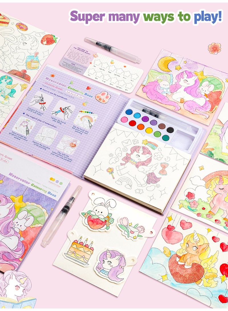 Aurafly Coloring Book for Kids and Adults , Creative Drawing and Coloring Set with Drawing Tools , Features Thicker Paper and Single-Sided Designs , Ideal as Educational Coloring Toys and Gifts for Girls and Boys - Image 2