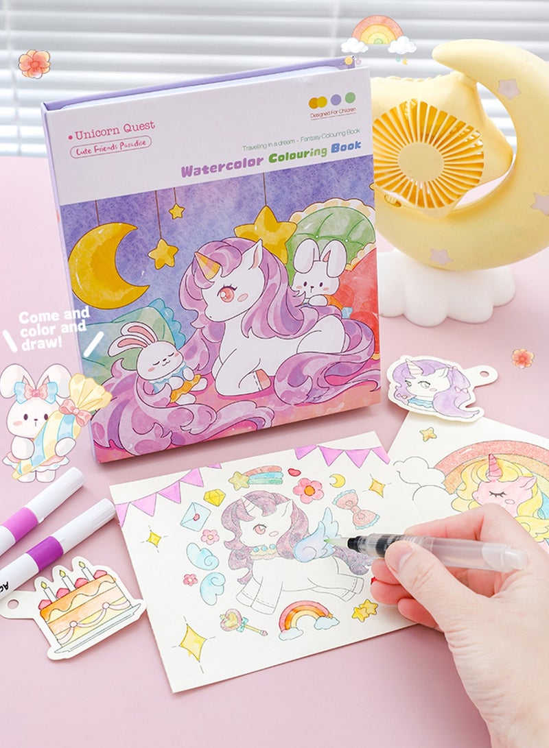 Aurafly Coloring Book for Kids and Adults , Creative Drawing and Coloring Set with Drawing Tools , Features Thicker Paper and Single-Sided Designs , Ideal as Educational Coloring Toys and Gifts for Girls and Boys - Image 5