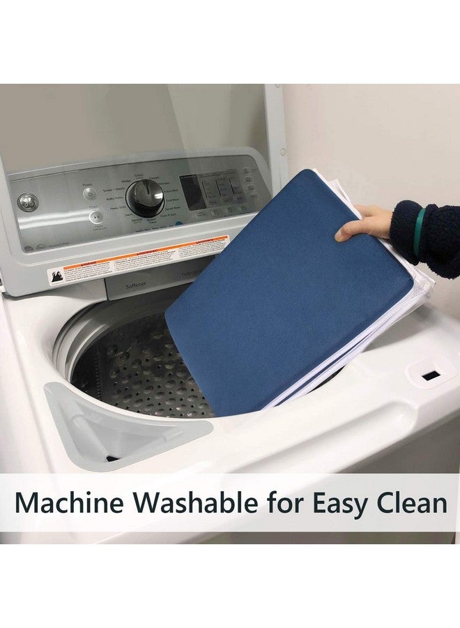 GameXcel Baby Bath Kneeler and Elbow Rest -1.5" Thick Kneeling Pad with Toy Organizer - Large Safty Kneeler Mat for Tub Bathing and Bathroom Time - Detachable and Foldable Child Bath Tub Mat - Royal Blue - Image 4