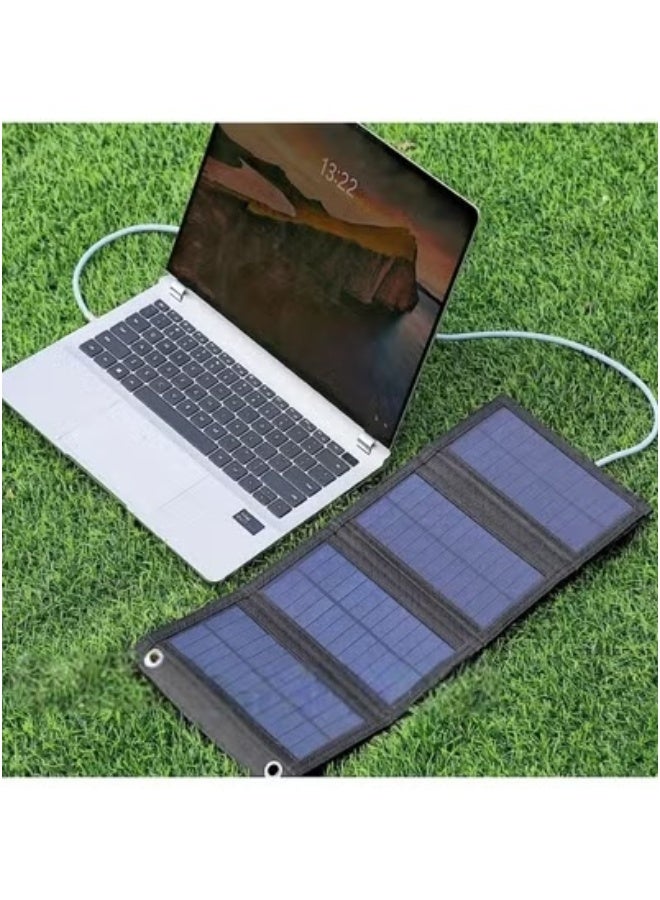 Portable 4-Fold Solar Panel with USB – Ultimate Solar Charger for Outdoor Adventures  - Image 1