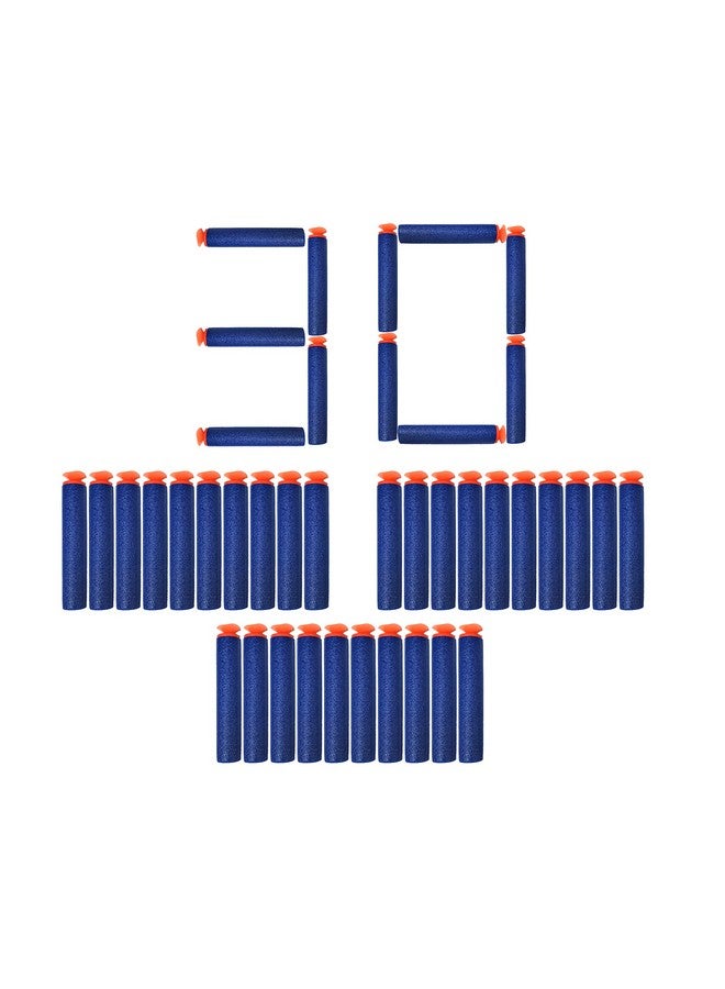 في جراسب رصاصات شفط رغوية ناعمة من VGRASSP، سهام للعب الأطفال - رصاصات آمنة لاصقة متوافقة مع مسدسات Nerf N-Strike وBlaze Storm Blaster (عبوة من 30 رصاصة) - Image 1