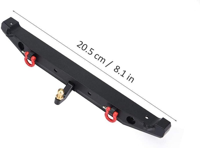 كلاراكو مصد خلفي معدني لسيارة تحكم عن بعد، مزود بإضاءة LED/وصلة جر مقطورة لسيارة SCX10 90046/Traxxas TRX-4، ملحقات لتحديث وتطوير سيارات الزحف المحورية التي تعمل بالتحكم عن بعد بمقياس 1/10، مصد خلفي لسيارة محاكاة التسلق - Image 4