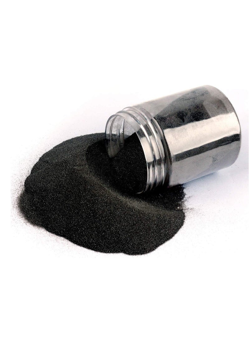 vsell24 Super Natural Black Sand 80-120µm: Ideal for Aquascaping, Water Filtration, Terrariums, Art & Craft, and Natural Aquarium Substrates  - Image 1