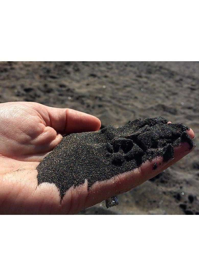 vsell24 Super Natural Black Sand 80-120µm: Ideal for Aquascaping, Water Filtration, Terrariums, Art & Craft, and Natural Aquarium Substrates  - Image 4