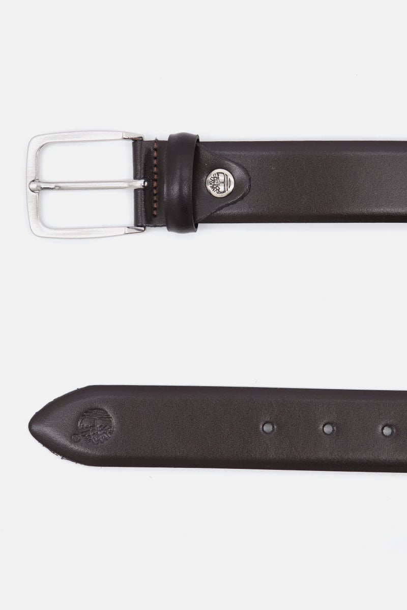Timberland Men Leather Belt, Brown  - Image 2
