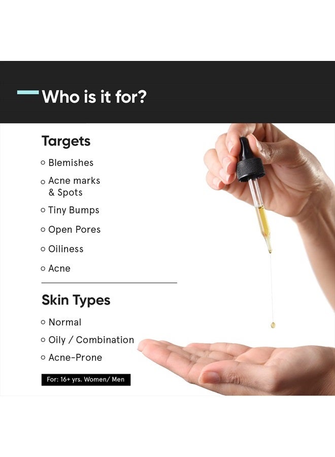 MINIMALIST مصل الوجه 10% نياسيناميد للتحكم في حب الشباب وموازنة الزيوت مع الزنك | مصغر للمسام للوجه | يزيل علامات حب الشباب والبقع للحصول على لون بشرة موحد | للنساء والرجال | 1 أونصة سائلة / 30 مل - Image 3