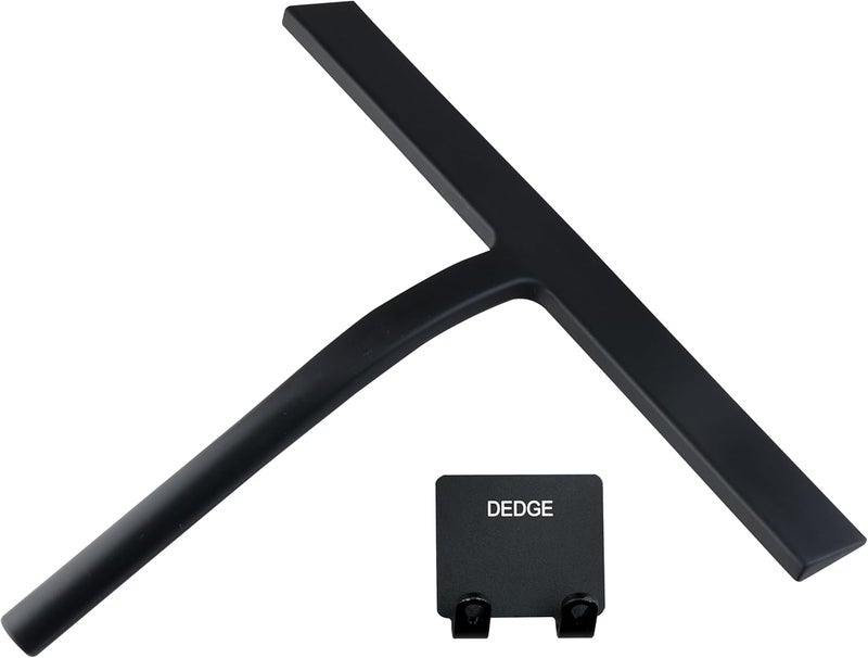 DEDGE Shower Squeegee Window Glass Wiper Scraper Cleaner with Silicone Blade for Bathroom/Kitchen/Car Glass/Mirror/Door 11-Inch (with Hook) - Image 1