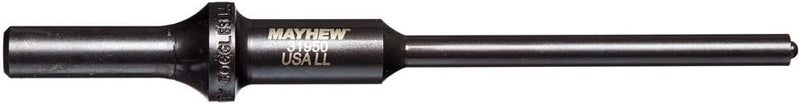 31950HT Pneumatic Roll Pin Punch, 1/4" x 6" Hang Tag, Black Oxide Finish
