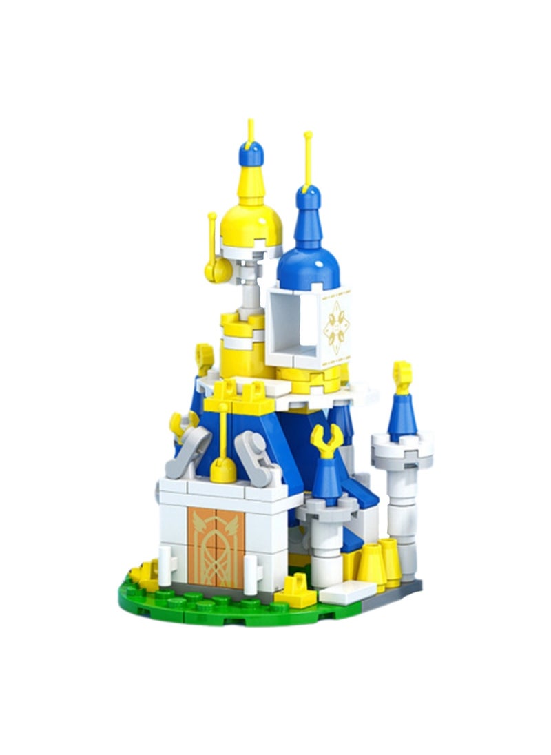 Mini 6-In-1 Fantasy Castle 129-Piece Assembly Set Toy, Building Block Assembly Game, Best Learning And Role-Playing, Suitable As A Gift For Boys And Girls Over 6 Years Old  - Image 1