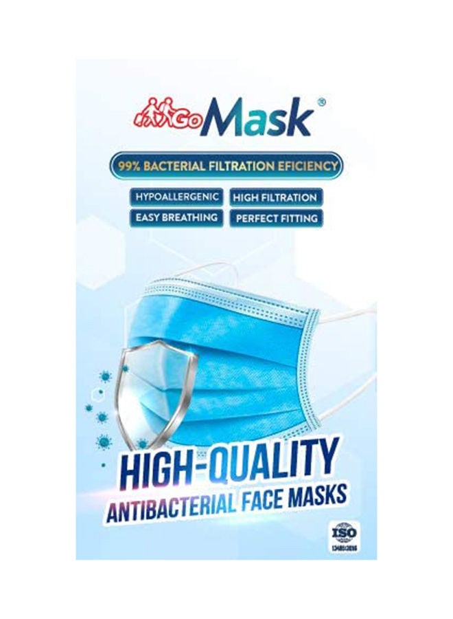 NIBEMINENT 50-Piece 3 Ply Antibacterial Disposable Face Mask - Image 4