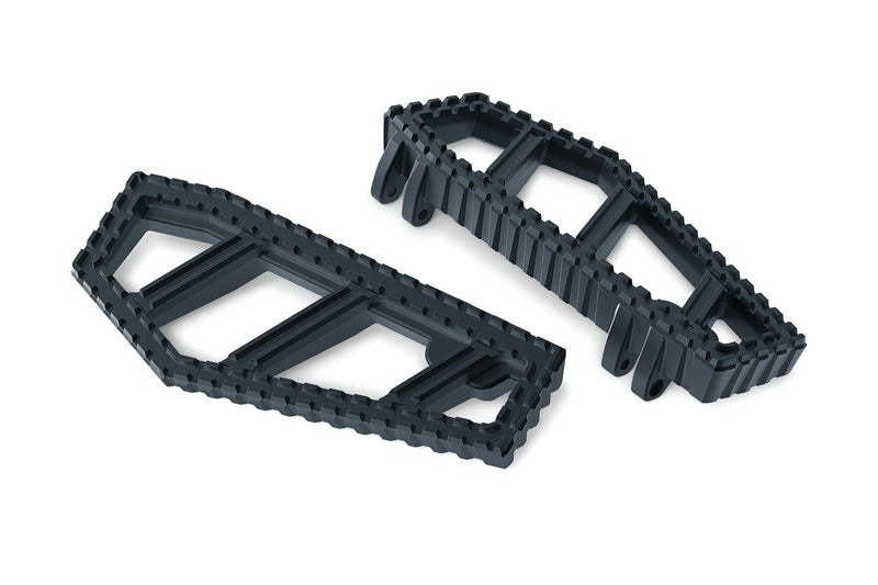 Kuryakyn 3595 Motorcycle Foot Control Riot Floorboards with Serrated Toothed NonSlip Traction for 19832019 HarleyDavidson Motorcycles Satin Black 1 Pair