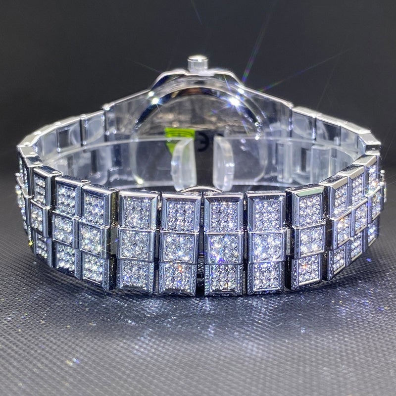 Missfox MISS FOX Watch – High-End Fashion Full-Diamond Timepiece, Hip-Hop Quartz Wristwatch for Men and Women - Image 3
