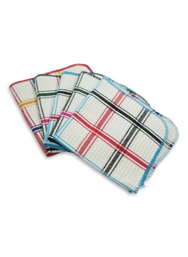 BLOR Multipurpose CottonRich Microfiber Kitchen Cloth 5 Pieces - Ultra Soft, Quick Dry, Reusable & Super Absorbent Dish Cloths for Kitchen, Car, Dusting - Cleaning Cloths | 35x35cm - Image 1