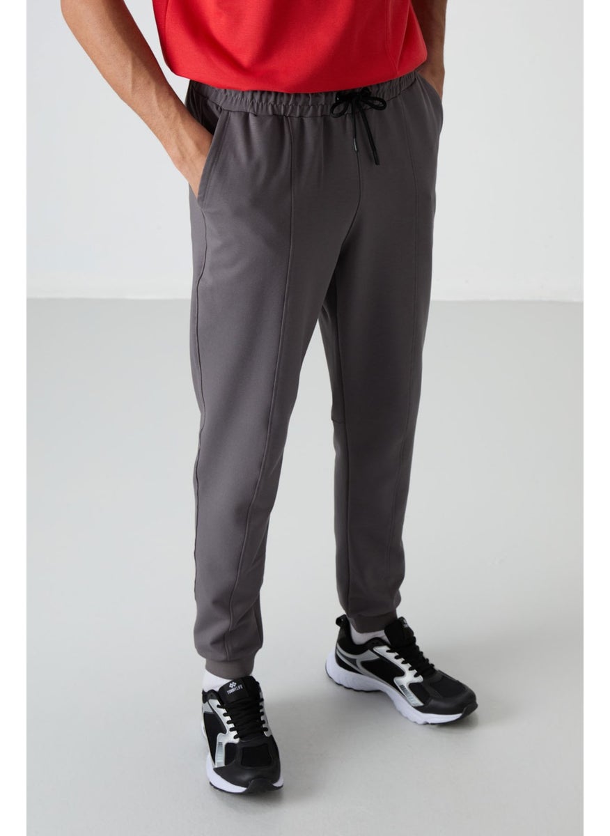 Tommy Life Dark Grey Cotton Soft Texture Comfort Fit Embroidered Men's Jogger - 82123  - Image 4