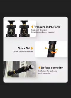 MHD 4 - Pcs Quick - Release Tire Deflator Set With Bag, Brass Build For Durability  - Image 2