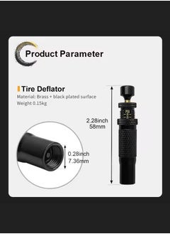 MHD 4 - Pcs Quick - Release Tire Deflator Set With Bag, Brass Build For Durability  - Image 5