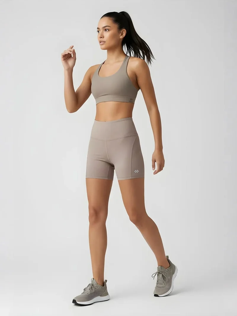 تومي لايف TOMMY Short High-waist Slim-fit Leggings With Belt