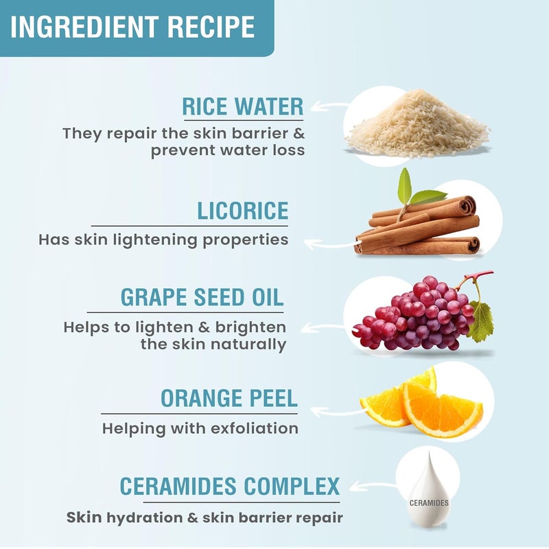 Glamveda Rice Ceramide Peel off Mask Reduces signs of ageing For dry dull skin Brightens Even Tones Complexion 100gm - Image 3
