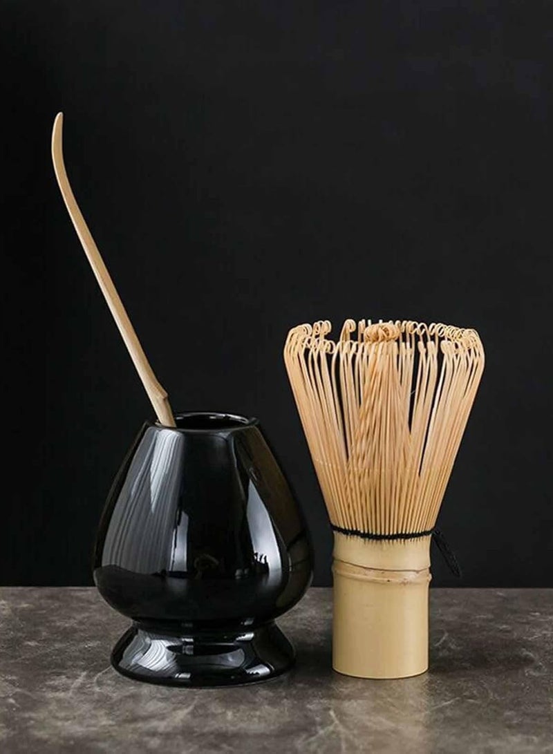 Japanese Ceramic Tea Brush Stand Matcha Powder Set, Exquisite Tea Accessories, Matcha Tools of Choice: Tea Brush Holder and Tea Brush Holder Combine for a Perfect Experience  - Image 3