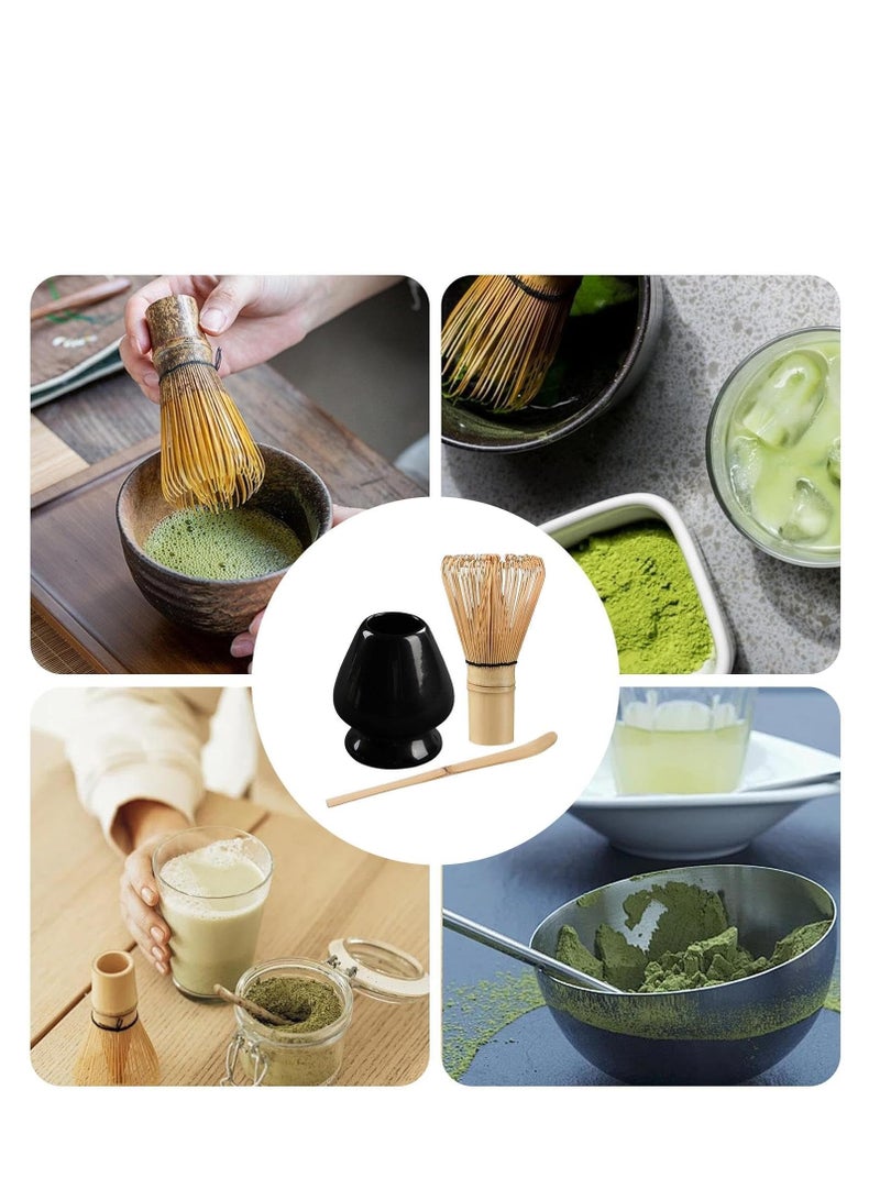 Japanese Ceramic Tea Brush Stand Matcha Powder Set, Exquisite Tea Accessories, Matcha Tools of Choice: Tea Brush Holder and Tea Brush Holder Combine for a Perfect Experience  - Image 4