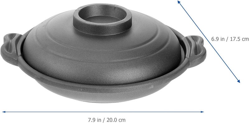 UKCOCO Multipurpose Nonstick Ceramic Stew Pot with Exhaust Vents High Temperature Resistant Braised Chicken Cooking Utensil for Home Kitchen Cooking - Image 5