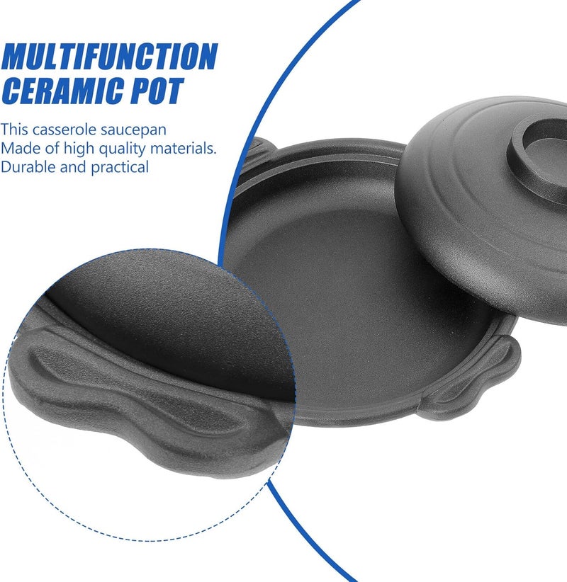 UKCOCO Multipurpose Nonstick Ceramic Stew Pot with Exhaust Vents High Temperature Resistant Braised Chicken Cooking Utensil for Home Kitchen Cooking - Image 2