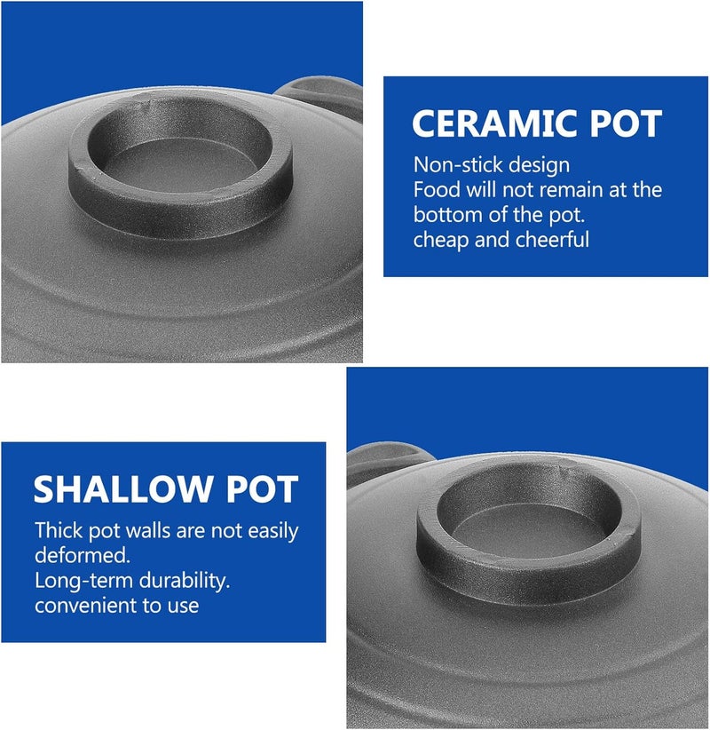 UKCOCO Multipurpose Nonstick Ceramic Stew Pot with Exhaust Vents High Temperature Resistant Braised Chicken Cooking Utensil for Home Kitchen Cooking - Image 4