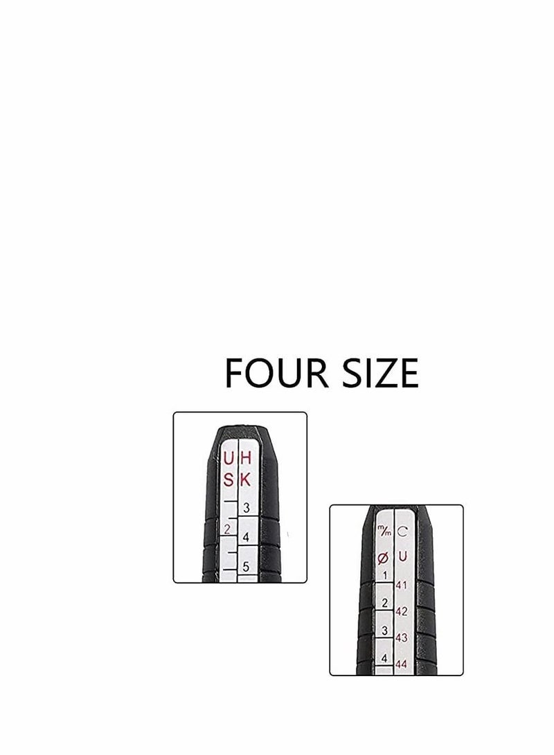 Ring Sizer Measuring Tool Set, Ring Gauges&Finger Sizer Mandrel (Four Sizes) for Jewelry Sizing Measuring  - Image 3